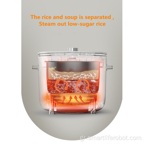 Έξυπνες κουζίνες 2 λίτρων Κουζίνα ρυζιού με χαμηλή ζάχαρη